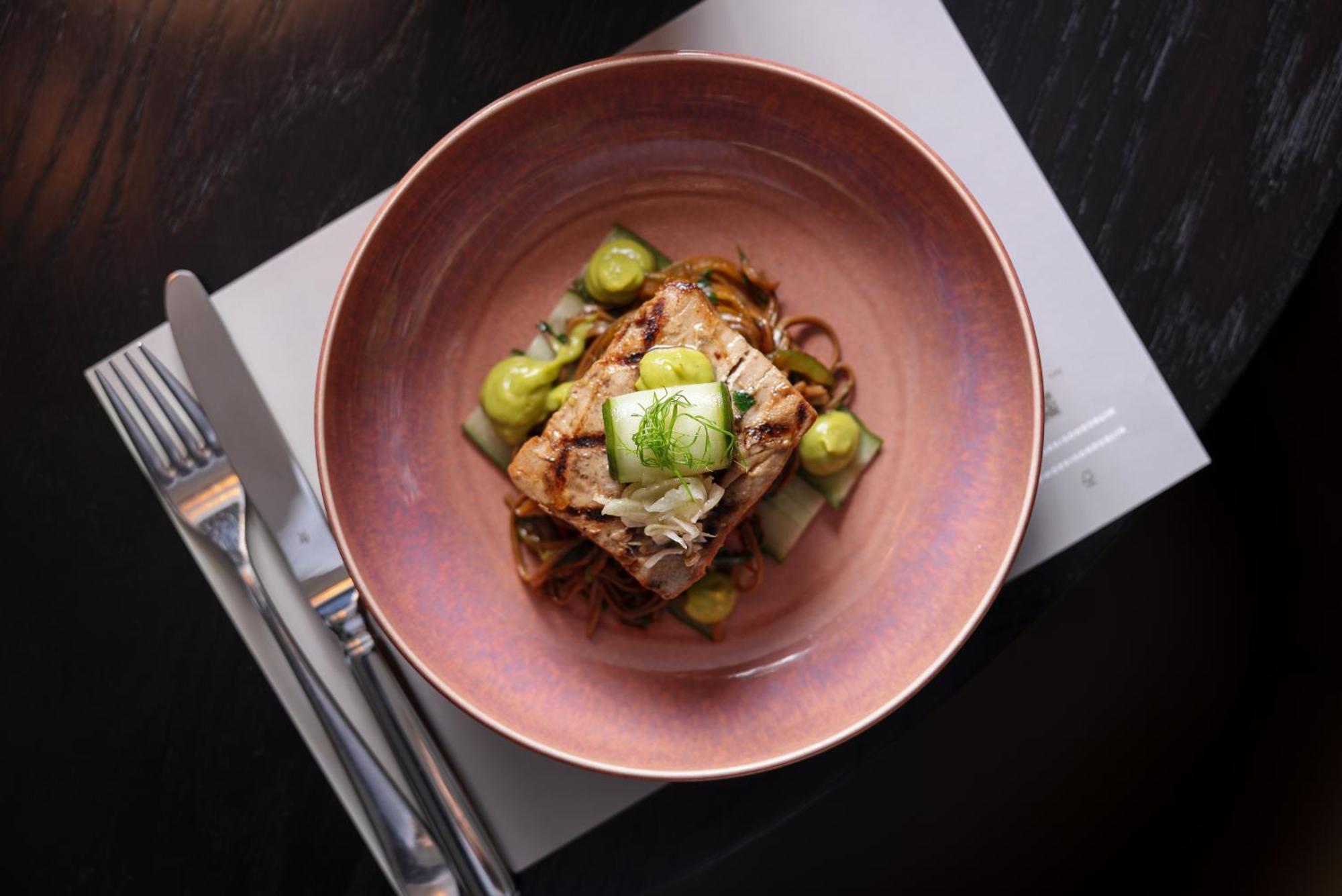 Hotel The Morrison Dublin, Curio Collection By Hilton Exterior foto A dish at the restaurant